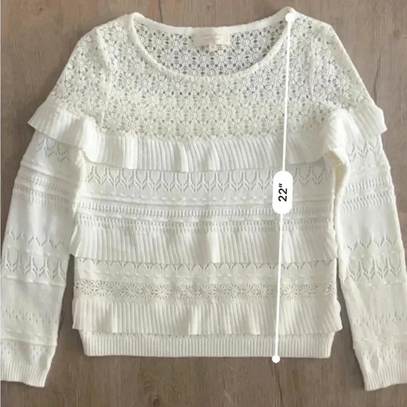 La Maille Sézane Tilla Jumper Sweater - White Ivory - Size XS - Picture 14 of 14